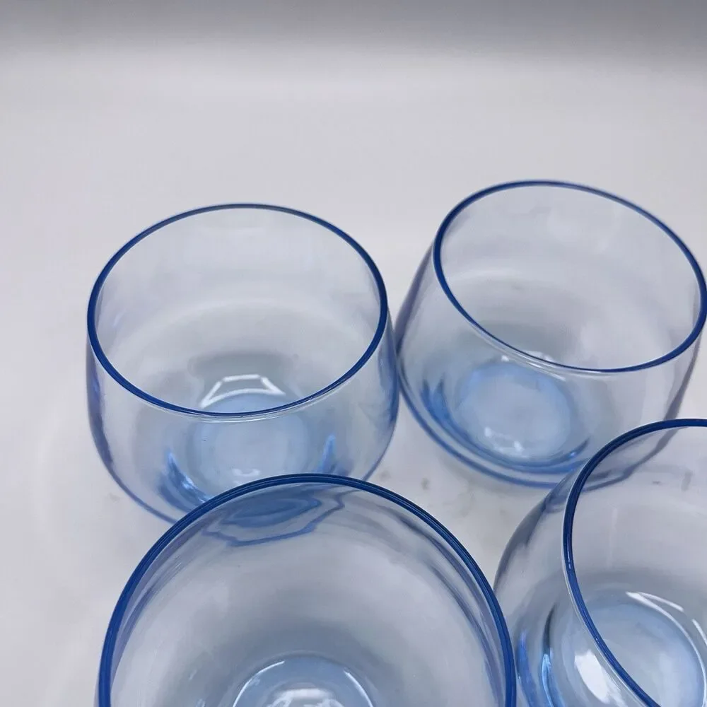 Blue Hue Bar Glasses Set Of 5